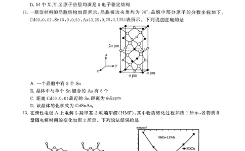 湖北省部分重点中学化学试卷_2025年1月_250116湖北省部分重点中学2025届高三第二次联考（全科）