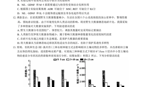 河南省五市2025年高三第一次联考生物学试题（有答案）_2025年3月_250323河南省（驻马店、漯河、南阳、信阳、三门峡）五市2025年高三第一次联考试题（五市一模）（全科）