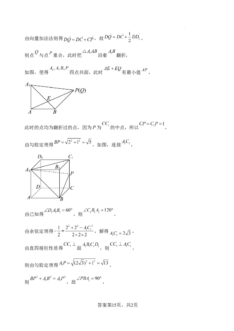 江苏省扬州中学2024-2025学年高三下学期2月月考数学试题+答案_2025年2月_250225江苏省扬州中学2024-2025学年高三下学期2月月考