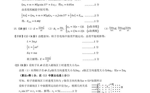 湖北省武汉市江岸区2024-2025学年高三上学期1月期末物理答案_2025年1月_250113湖北省武汉市江岸区2024-2025学年高三上学期1月期末（全科）