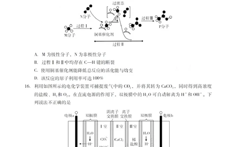 广东省肇庆市肇庆暨汕尾2025届高中毕业班第二次模拟考试期末考-化学试卷+答案_2025年1月_250118广东省肇庆市2025届高中毕业班第二次模拟考试暨汕尾期末考（全科）