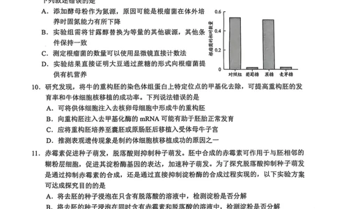 广东省广州市2025届普通高中毕业班综合测试（二）生物_2025年4月_250424广东省广州市普通高中毕业班2025年综合测试(二)（全科）