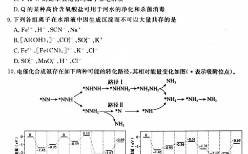 吕梁市2025年高三年级第二次模拟考试化学_2025年4月_250420山西省吕梁市2025年高三年级第二次模拟考试（全科）_吕梁市2025年高三年级第二次模拟考试化学