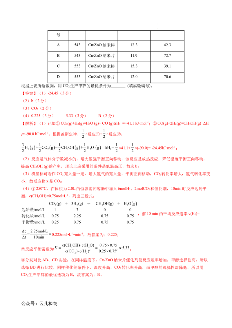 高二化学期中模拟卷（全解全析）(1)_1多考区联考_1014高二期中模拟卷（新高考通用）黄金卷：2024-2025学年高二上学期期中模拟考试_146