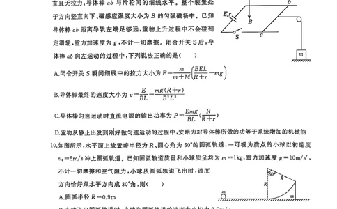 湖北省武汉市江岸区2024-2025学年高三上学期1月期末物理_2025年1月_250113湖北省武汉市江岸区2024-2025学年高三上学期1月期末（全科）