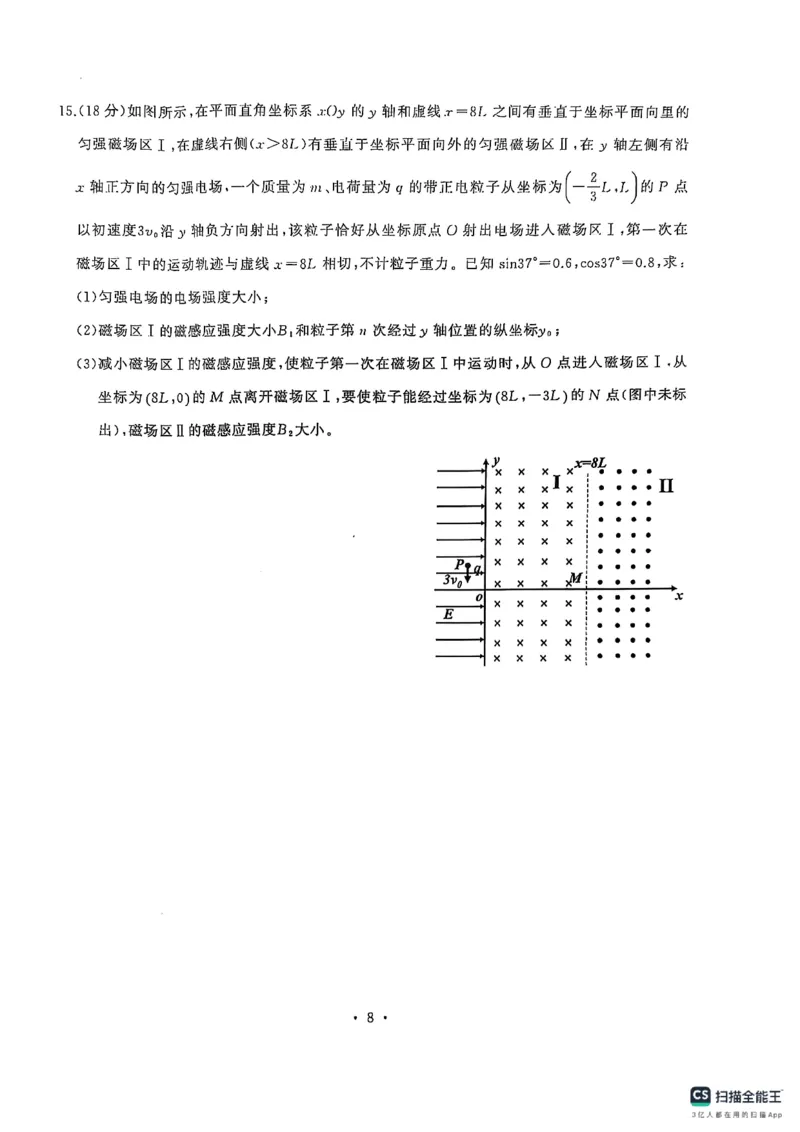 湖北省武汉市江岸区2024-2025学年高三上学期1月期末物理_2025年1月_250113湖北省武汉市江岸区2024-2025学年高三上学期1月期末（全科）