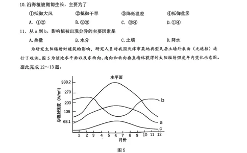 江西省宜春市2025届高三下学期4月模拟考试地理试题（含答案）_2025年4月_250422江西省宜春市2025届高三下学期4月模拟考试（二模）（全科）