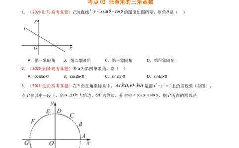 专题09三角函数的图象与性质小题综合（学生卷）-十年（2015-2024）高考真题数学分项汇编（全国通用）_近10年高考真题汇编（必刷）_十年（2015-2024）高考数学真题分类汇编（全国通用）