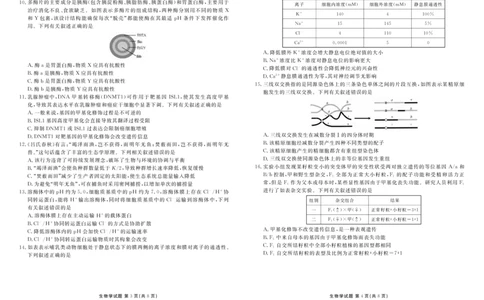 广东省部分学校2025-2026学年高三上学期开学生物试题_2025年8月_250805广东衡水金卷2026届新高三开学联考_广东省衡水金卷2025-2026学年高三上学期开学联考生物试题