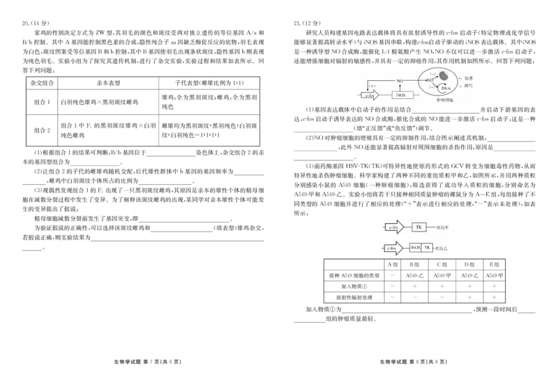 广东省部分学校2025-2026学年高三上学期开学生物试题_2025年8月_250805广东衡水金卷2026届新高三开学联考_广东省衡水金卷2025-2026学年高三上学期开学联考生物试题