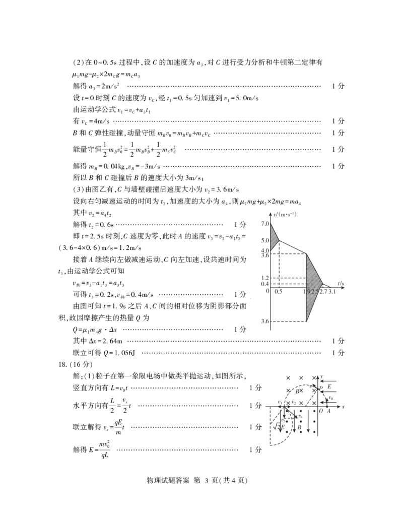 山东省临沂市2025年普通高等学校招生全国统一考试（模拟）（临沂一模）物理+答案_2025年3月_250301山东省临沂市2025届普通高中学业水平等级考试模拟试题（一模）（全科）