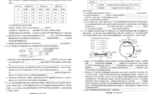 安徽省江淮十校2026届高三上学期8月第一次联考生物学试卷（含答案）_2025年8月_2508272026届安徽江淮十校高三上学期第一次联考（全科）