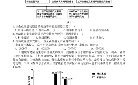 安徽省合肥市普通高中六校联盟2024-2025学年高三下学期阶段性检测地理（含答案）_2025年2月_250225安徽省合肥市普通高中六校联盟2024-2025学年高三下学期阶段性检测