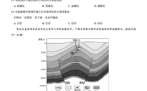 高二名校教研联盟2023-2024学年高二年级6月月考（6.25-26）地理试卷(1)_1多考区联考_0701名校教研联盟2023-2024学年高二年级6月月考