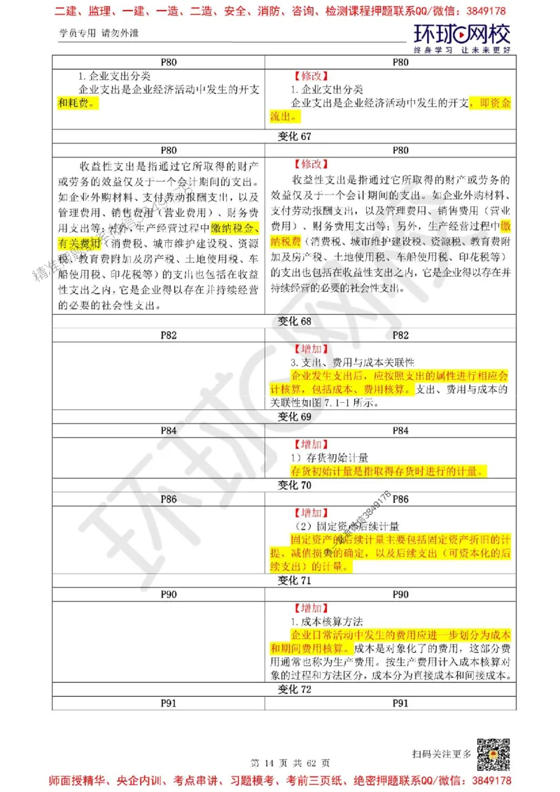 2025环球网校一级建造师《建设工程经济》教材对比明细_2026年一级建造师_2026年一建经济_2025年一建经济SVIP