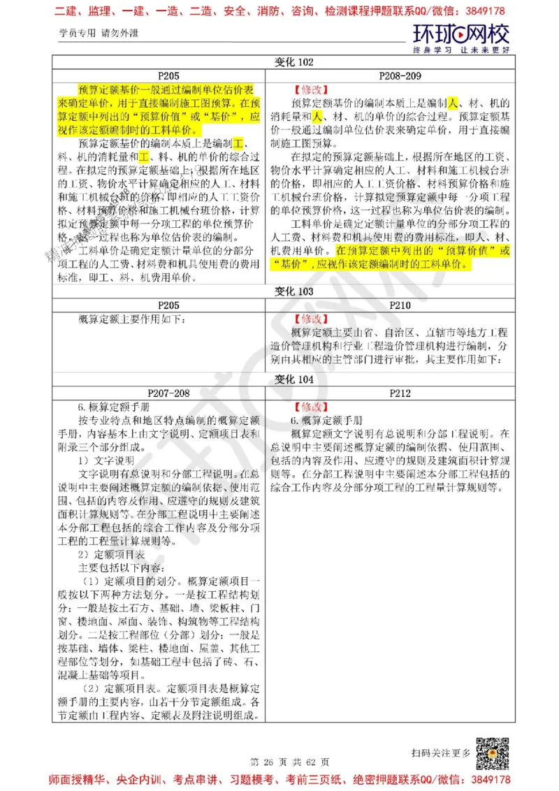 2025环球网校一级建造师《建设工程经济》教材对比明细_2026年一级建造师_2026年一建经济_2025年一建经济SVIP