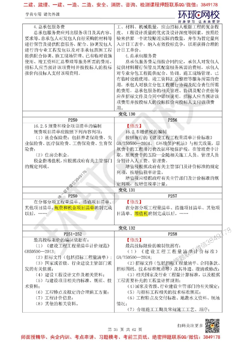 2025环球网校一级建造师《建设工程经济》教材对比明细_2026年一级建造师_2026年一建经济_2025年一建经济SVIP
