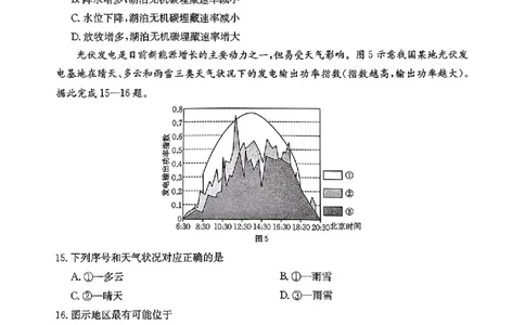 河北省金太阳2025届高三3月联考地理_2025年3月_250315河北省金太阳2025届高三3月联考（高三诊断性模拟考试）（全科）_河北省金太阳2025届高三3月联考地理