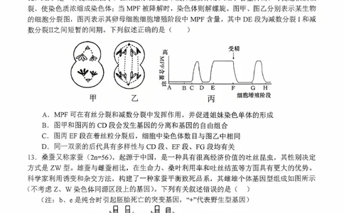 河南省南阳市第一中学2026届高三上学期第一次月考试题生物PDF版含答案_2025年10月_251026河南省南阳市第一中学2026届高三上学期第一次月考