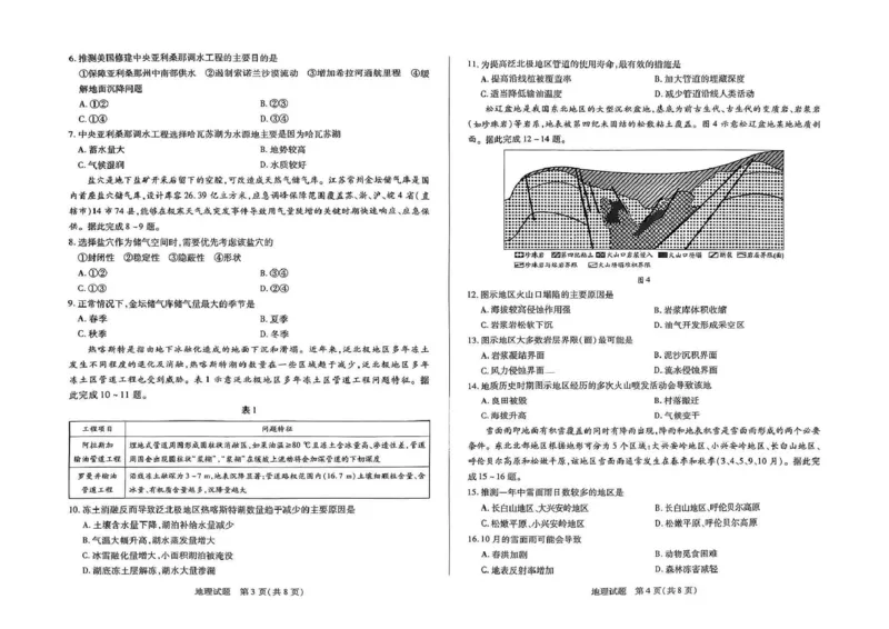 扫描件_地理424(1)_2025年4月_250426河南天一大联考2024-2025学年下高三年级阶段性测试（七）（全科）_河南天一大联考2024-2025学年下高三年级阶段性测试（七）地理试题（含答案）
