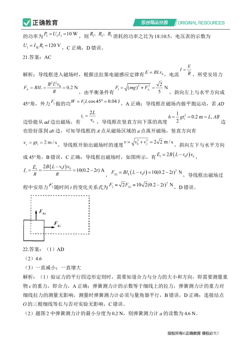 2024届明日之星高考物理精英模拟卷全国卷_2024高考押题卷_72024正确教育全系列_2024明日之星全系列_（全国卷）2024《明日之星&middot;高考精英模拟卷》（九科全）各一套