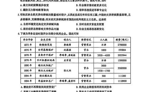 历史试卷_2025年8月_250822湖北省圆创高中名校联盟2026届高三第一次联合测评（全科）_湖北省圆创高中名校联盟2026届高三第一次联合测评历史
