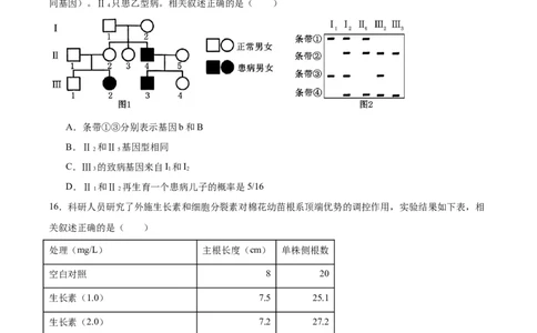 江苏省南通市海安市2026届高三上学期期初学业质量监测生物试卷（含答案）_2025年9月_250911江苏省南通市海安市2025-2026学年高三上学期开学（全科）
