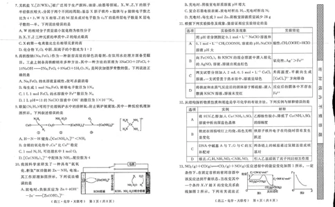 河南H20高中联盟2025届高三下学期4月联考化学试题_2025年4月_250415河南省H20高中联盟2024-2025学年高三下学期4月联考（全科）_河南省H20高中联盟2024-2025学年高三下学期4月联考化学试卷