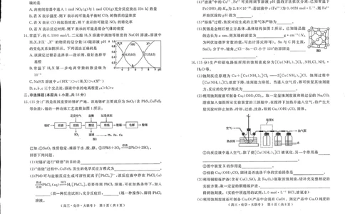 河南H20高中联盟2025届高三下学期4月联考化学试题_2025年4月_250415河南省H20高中联盟2024-2025学年高三下学期4月联考（全科）_河南省H20高中联盟2024-2025学年高三下学期4月联考化学试卷