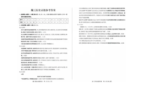 德州三模历史答案_2025年5月_250528山东省德州市2025届高三年级第三次适应性检测（德州三模）（全科）_山东省德州市2025届高三年级第三次适应性检测（德州三模）历史