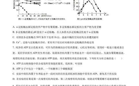精品解析：重庆市八中2025-2026学年高三上学期入学考试生物试卷（原卷版）_2025年9月_250902重庆市第八中学校2025-2026学年高三上学期入学考试（全科）