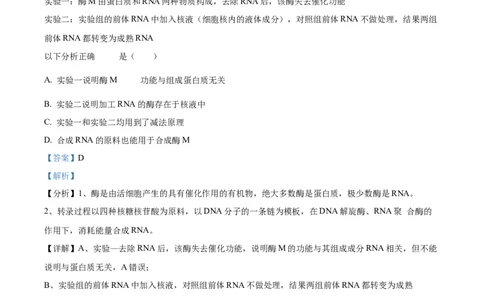 树德中学2025-2026学年高三上学期10月月考+生物答案_2025年10月_251017四川省成都市树德中学2025-2026学年高三上学期10月月考