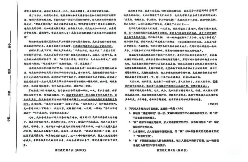 语文试题_2025年2月_250209山东省潍坊市2025届高三诊断性调研监测考试（2月开年考）_山东省潍坊市2025届高三诊断性调研监测考试（2月开年考）语文