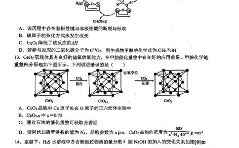 江西省新八校2025届高三第一次联考化学+答案_2025年1月_250124江西省新八校2025届高三第一次联考（全科）
