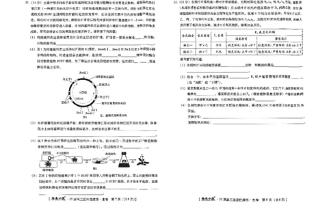 生物_2025年4月_250428琢名小渔河北琢名小渔名校联考普通高中2025届高三年级适应性演练考_2025届琢名小渔名校联考高三适应性考试生物试题