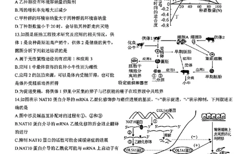浙江省宁波镇海中学2025届高三1月首考模拟最后一卷生物试卷_2025年1月_250102浙江省宁波镇海中学2025届高三1月首考模拟最后一卷