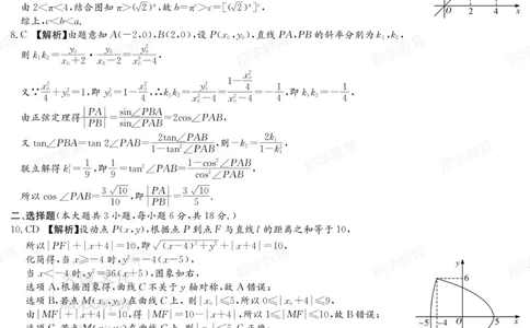 湖南省炎德&middot;英才大联考长郡中学2025届高三月考试卷（六）数学答案_2025年2月_250209湖南省炎德&middot;英才大联考长郡中学2025届高三月考试卷（六）（全科）