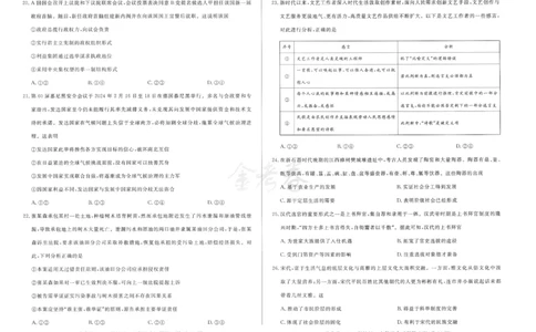 2024抢分密卷高考抢分卷文科综合新教材_2024高考押题卷_12024天星全系列_tx抢分密卷_tx抢分密卷（新教材）_新教材文科综合
