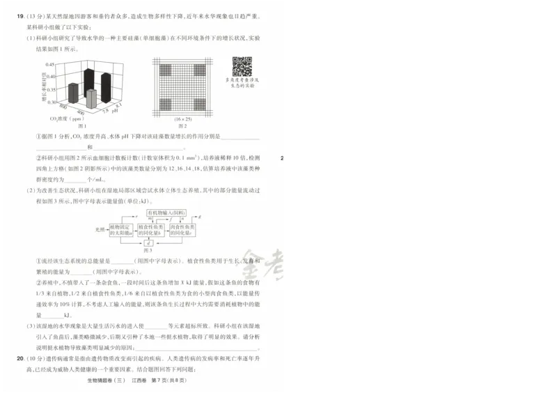 2024《金考卷&middot;高考测评卷》生物A4_2024高考押题卷_12024天星全系列_（新高考）2024《金K卷&middot;高考测评&middot;猜题卷》（语数英）各九套_2024《金考卷&middot;高考测评卷&middot;猜题卷》生物