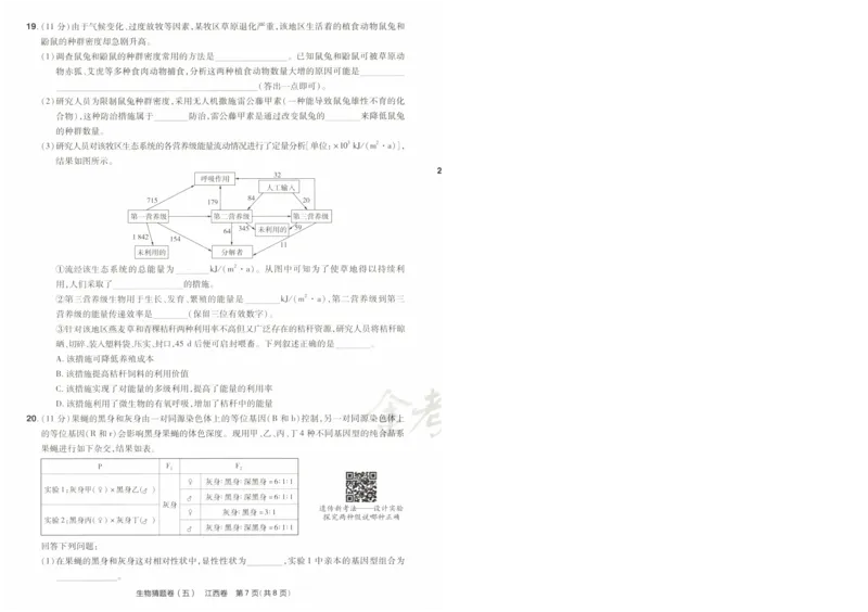2024《金考卷&middot;高考测评卷》生物A4_2024高考押题卷_12024天星全系列_（新高考）2024《金K卷&middot;高考测评&middot;猜题卷》（语数英）各九套_2024《金考卷&middot;高考测评卷&middot;猜题卷》生物