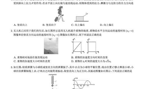 育才&middot;鲁巴&middot;万中高2026届高三（上）10月联合诊断性考试物理_2025年10月_251016重庆育才中学、鲁能巴蜀中学、万州高级中学高2026届高三10月联合考试（全科）