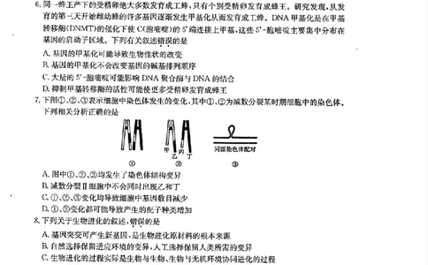 山西省三晋卓越联盟2025届高三3月联考（25-L-540C）生物+答案_2025年3月_250307山西省三晋卓越联盟2025届高三3月联考（25-L-540C）（全科）