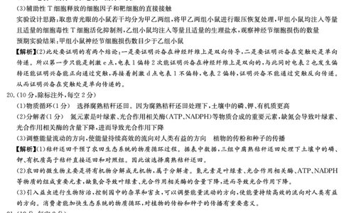 湖南省炎德&middot;英才大联考长郡中学2025届高三月考试卷（七）生物答案_2025年3月_250315湖南省炎德&middot;英才大联考长郡中学2025届高三月考试卷（七）