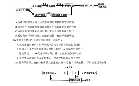 江苏省南京市2026届高三年级9月学情调研生物学试卷（有答案）_2025年9月_250919江苏省南京市2026届高三上学期9月零模学情调研（全科）