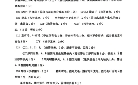 生物试卷答案_2025年9月_250907山东省名校考试联盟2025-2026学年高三上学期开学摸底考试（全科）_山东省名校考试联盟2025-2026学年高三上学期开学摸底考试生物