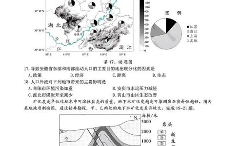 地理试题_2025年4月_2504072024学年第二学期杭州市高三年级教学质量检测（杭州二模）_2025届浙江省杭州市高三二模教学质量检测地理