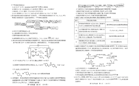 河南省（驻马店、漯河、南阳、信阳、三门峡）五市2025年高三第一次联考化学_2025年3月_河南省（驻马店、漯河、南阳、信阳、三门峡）五市2025年高三第一次联考化学