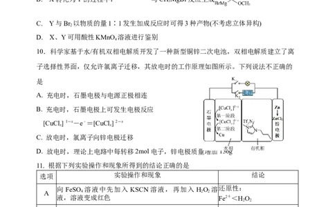 江苏省扬州中学2024-2025学年高三下学期2月月考化学试题_2025年2月_250225江苏省扬州中学2024-2025学年高三下学期2月月考