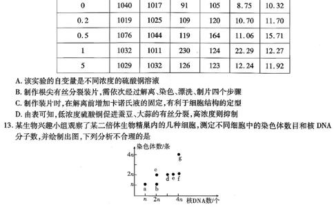 南开中学高2026届高三第二次质量检测+生物_2025年10月_251013重庆市南开中学2026届高三上学期第二次质量检测（全科）