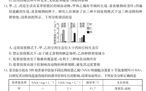 湖北省十堰市2025年高三年级元月调研考试生物_2025年1月_250110湖北省十堰市2025年高三年级元月调研考试（全科）_湖北省十堰市2025年高三年级元月调研考试生物
